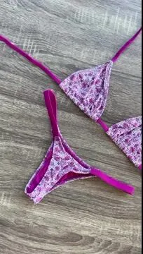 Flower Print Sexy Split Bikini