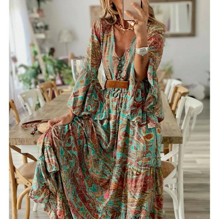 Summer Casual Printed Dress